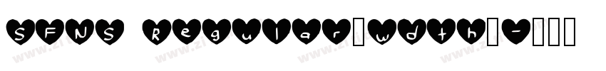 SFNS Regular_wdth_字体转换